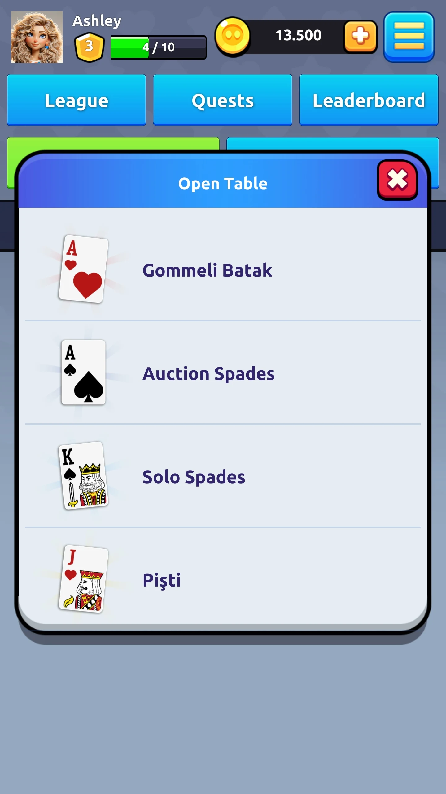 Batak - Online Spades screenshot
